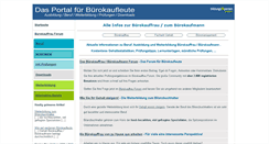 Desktop Screenshot of buerokauffrau-online.de