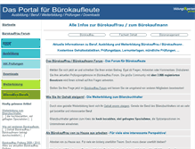 Tablet Screenshot of buerokauffrau-online.de